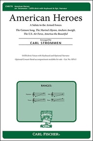 American Heroes SATB choral sheet music cover Thumbnail